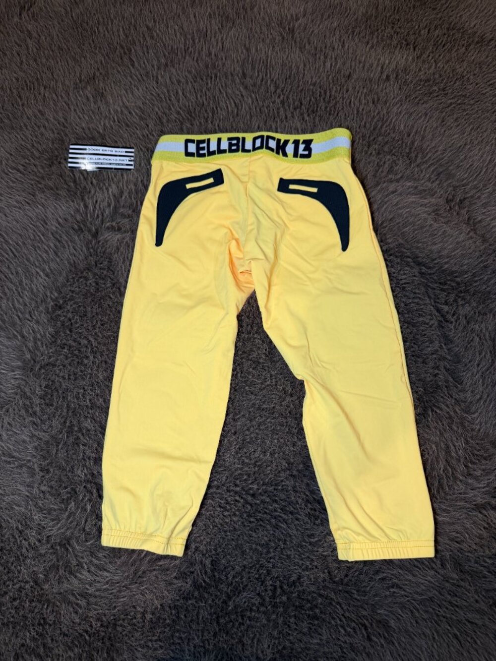 CellBlock 13 CBS004 Stryker Pant Yellow Black NWT Men’s Large - Picture 6 of 9